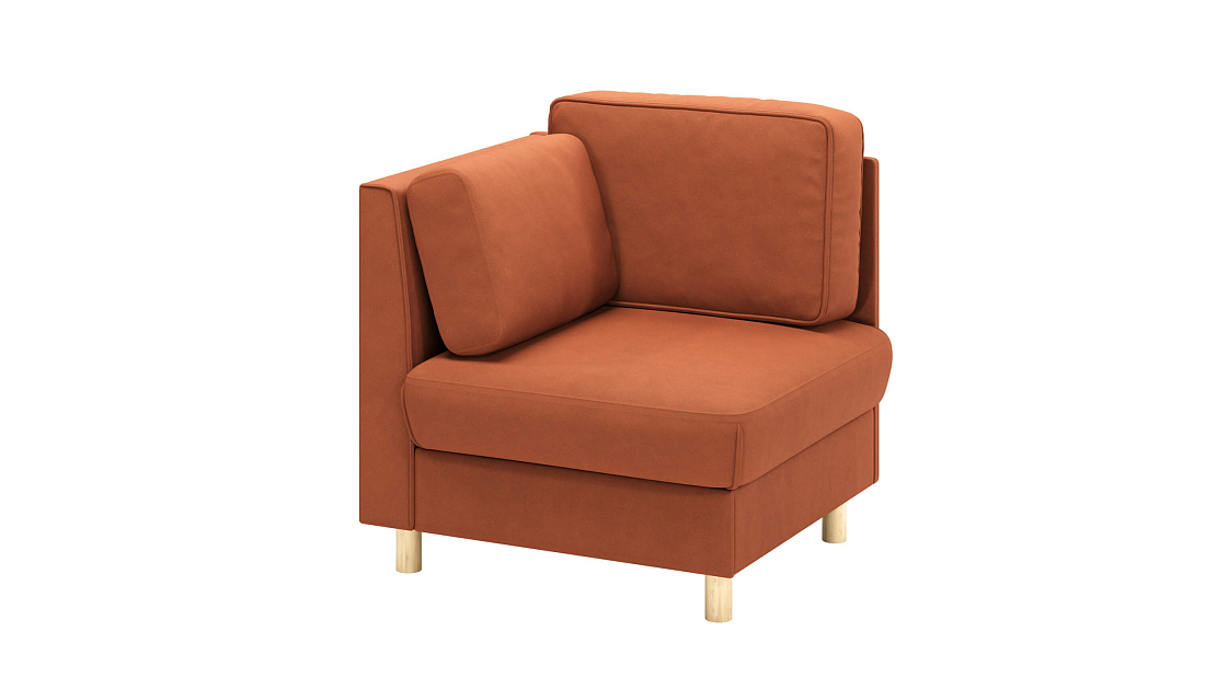 Шелдон / кресло для отдыха букле Лайк терракотовый 412